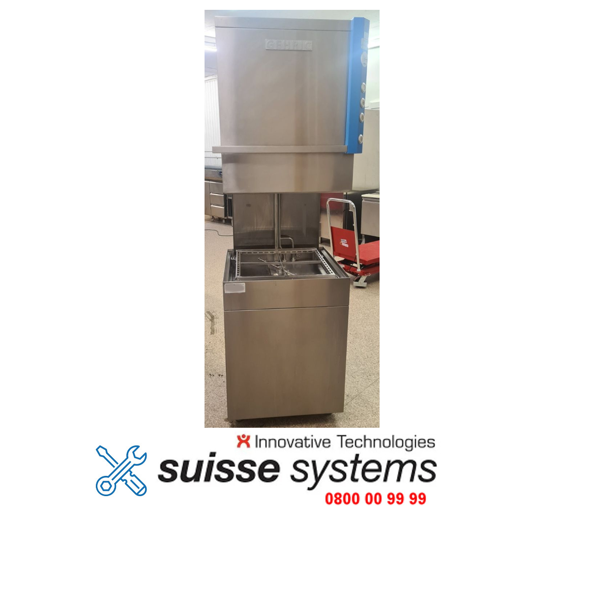 reparatur-service-gehrig-gms7100c-Gastronomie-Haubenspülmaschine-50-suisse-systems-0800009999-24-7