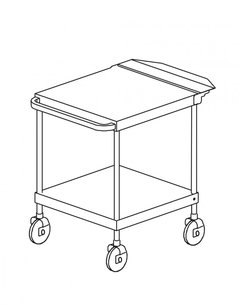 Granulatspuelmaschine-roll-wagen-trolley