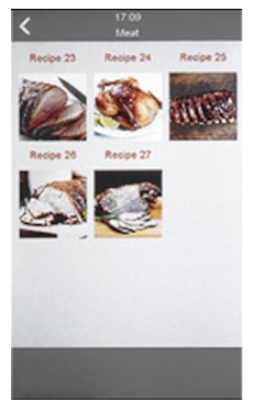 Touch Display Automatisches Kochen